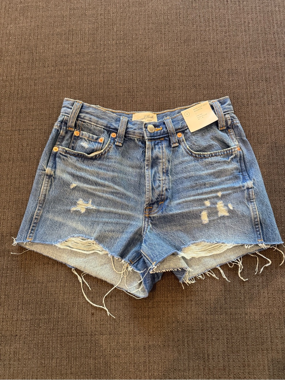 Universal Thread Light Blue Distressed Denim Shorts